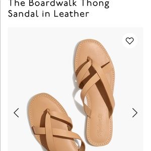 Madewell Boardwalk Leather Thong Sandal